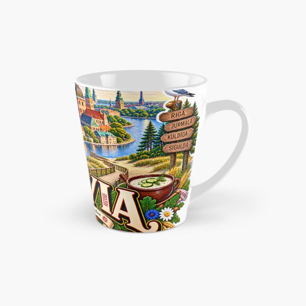 Item preview, Latvia Travel Sticker | Riga Old Town Jurmala Gull & Baltic Badge designed and sold by alexcorporation.