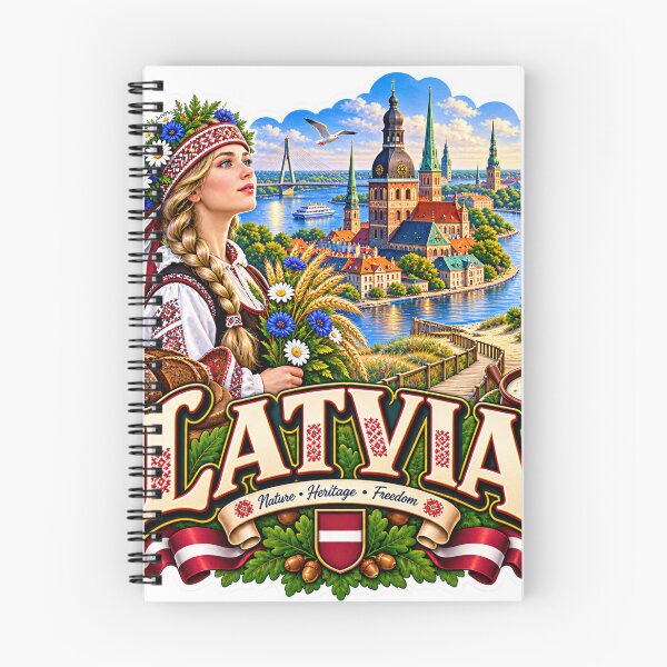 Item preview, Latvia Travel Sticker | Riga Old Town Jurmala Gull & Baltic Badge designed and sold by alexcorporation.