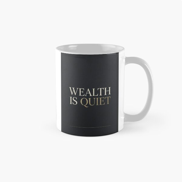 Item preview, Wealth Is Quiet Minimalist Finance Poster designed and sold by Zaramodo.