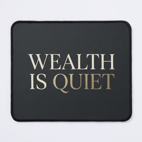 Item preview, Wealth Is Quiet Minimalist Finance Poster designed and sold by Zaramodo.