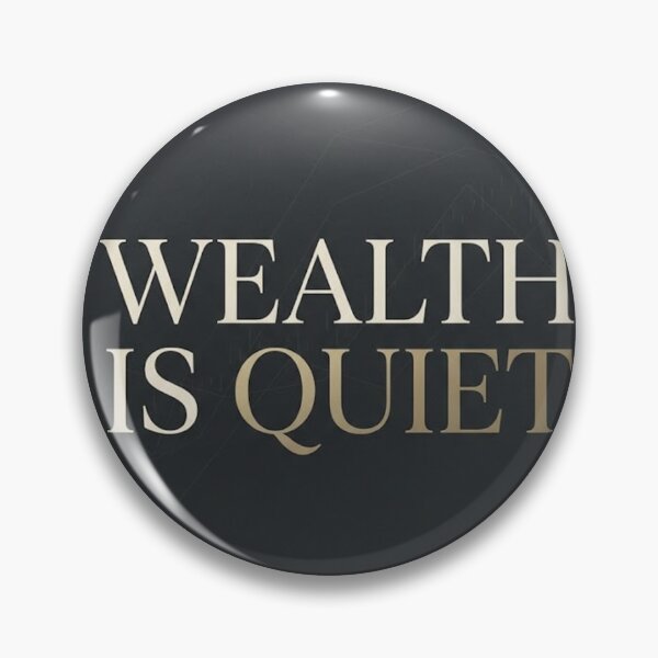 Item preview, Wealth Is Quiet Minimalist Finance Poster designed and sold by Zaramodo.
