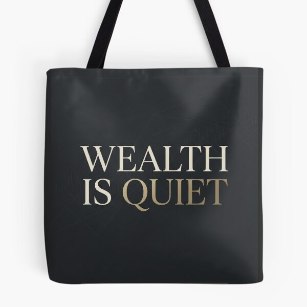 Item preview, Wealth Is Quiet Minimalist Finance Poster designed and sold by Zaramodo.