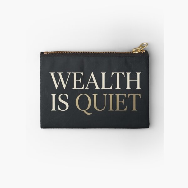 Item preview, Wealth Is Quiet Minimalist Finance Poster designed and sold by Zaramodo.