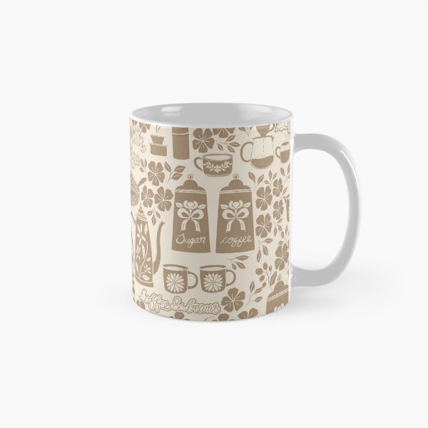 Item preview, Coffee cups , coffee pots, espresso, coffee beans - Vintage Coffee Shop designed and sold by DColourMuse.