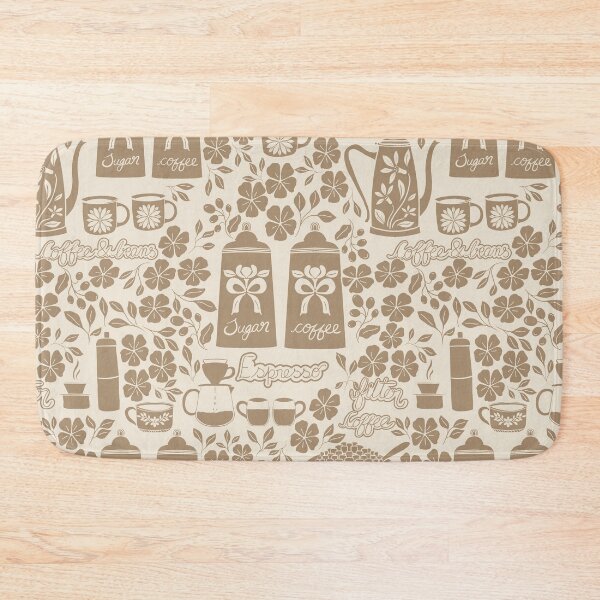 Item preview, Coffee cups , coffee pots, espresso, coffee beans - Vintage Coffee Shop designed and sold by DColourMuse.