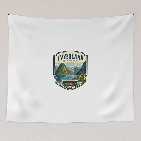 Item preview, Fiordland National Park New Zealand's Wilderness Heritage Traveler Hiking Outdoors designed and sold by Simsimah26Parks.