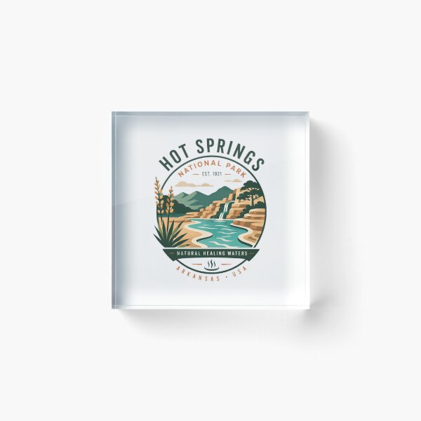 Item preview, Hot Springs National Park Est. 1921 Arkansas USA Natural Healing Waters Travel Souvenir designed and sold by Star3NowForMe.