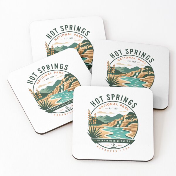Item preview, Hot Springs National Park Est. 1921 Arkansas USA Natural Healing Waters Travel Souvenir designed and sold by Star3NowForMe.