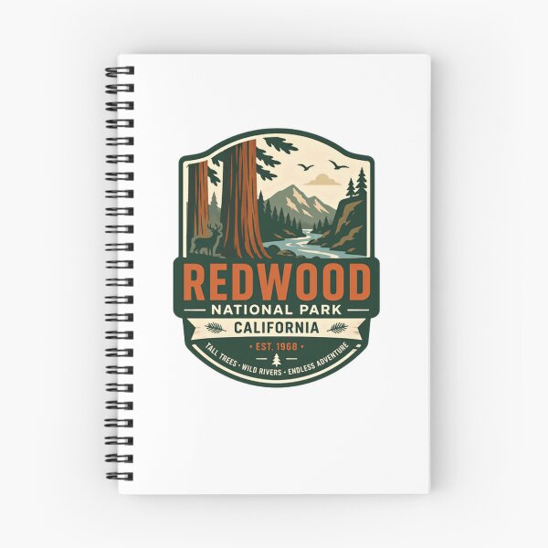 Item preview, Redwood National Park California Est. 1968 Tall Trees Wild Rivers Endless Adventure National Park Traveler Hiker Outdoors Nature designed and sold by Star3NowForMe.