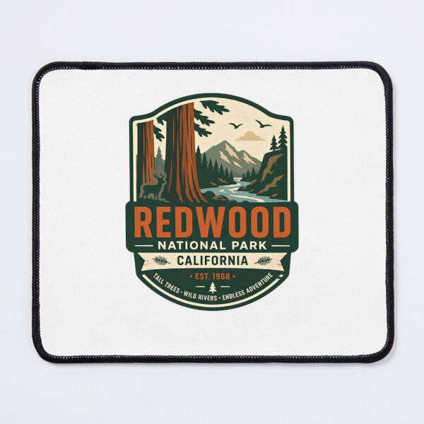Item preview, Redwood National Park California Est. 1968 Tall Trees Wild Rivers Endless Adventure National Park Traveler Hiker Outdoors Nature designed and sold by Star3NowForMe.
