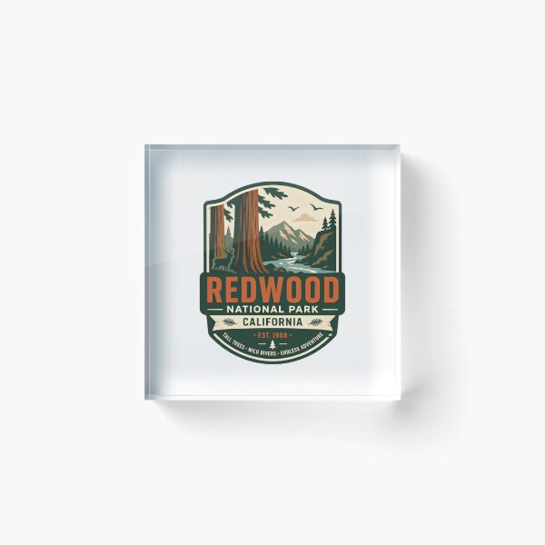 Item preview, Redwood National Park California Est. 1968 Tall Trees Wild Rivers Endless Adventure National Park Traveler Hiker Outdoors Nature designed and sold by Star3NowForMe.