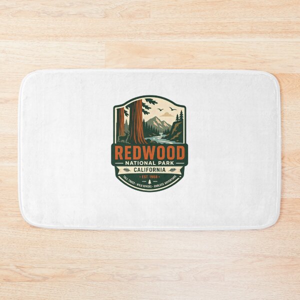 Item preview, Redwood National Park California Est. 1968 Tall Trees Wild Rivers Endless Adventure National Park Traveler Hiker Outdoors Nature designed and sold by Star3NowForMe.