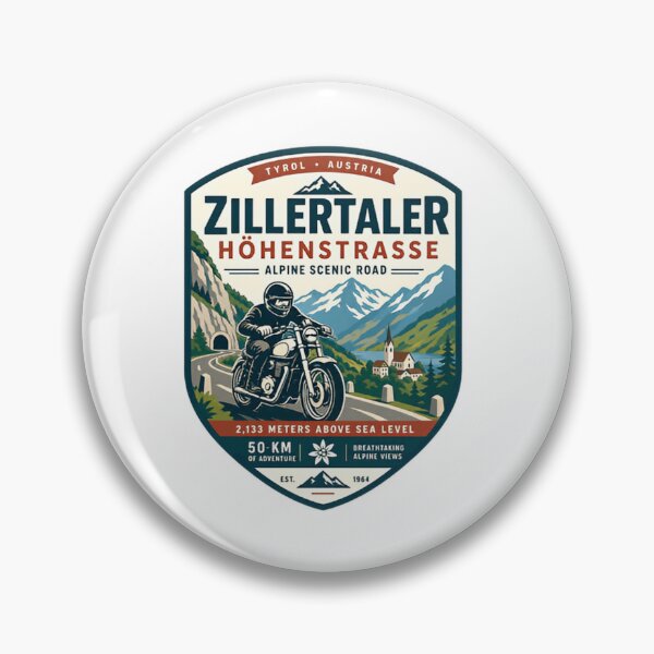 Item preview, Zillertaler Höhenstrasse Alpine Scenic Road Tyrol Austria Motorcyclist Mountain Explorer designed and sold by Simsimah26Parks.