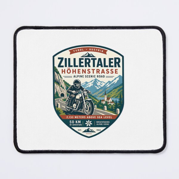 Item preview, Zillertaler Höhenstrasse Alpine Scenic Road Tyrol Austria Motorcyclist Mountain Explorer designed and sold by Simsimah26Parks.