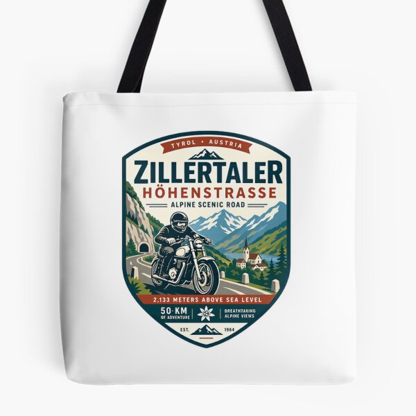 Item preview, Zillertaler Höhenstrasse Alpine Scenic Road Tyrol Austria Motorcyclist Mountain Explorer designed and sold by Simsimah26Parks.