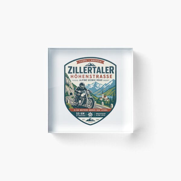 Item preview, Zillertaler Höhenstrasse Alpine Scenic Road Tyrol Austria Motorcyclist Mountain Explorer designed and sold by Simsimah26Parks.