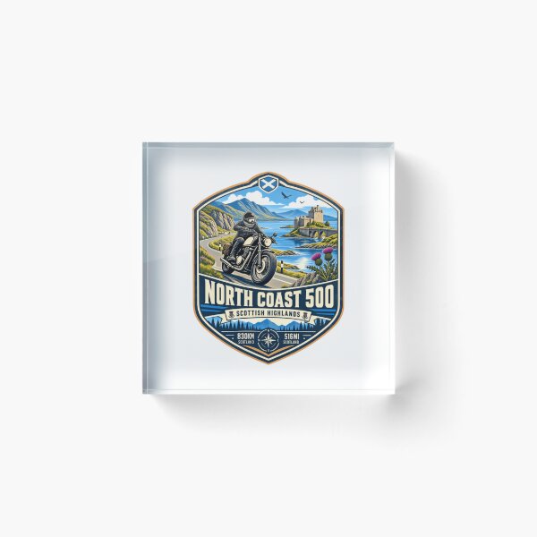 Item preview, North Coast 500 Scottish Highlands Motorcycling Road Trip Biker Travel Adventure designed and sold by Star3NowForMe.