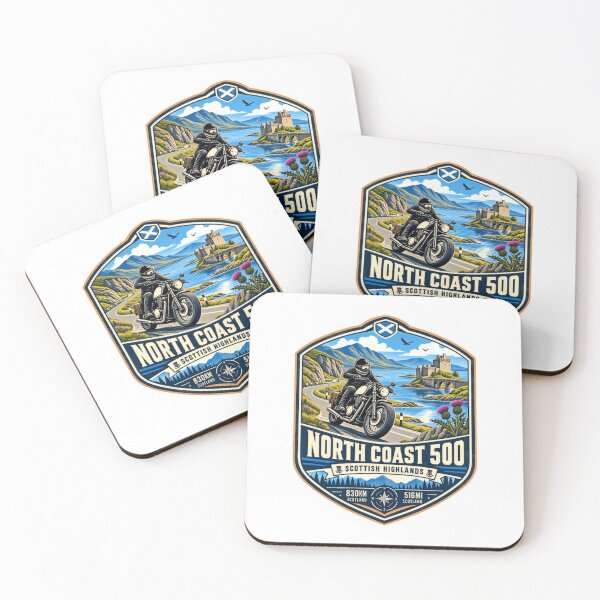 Item preview, North Coast 500 Scottish Highlands Motorcycling Road Trip Biker Travel Adventure designed and sold by Star3NowForMe.