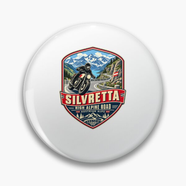 Item preview, Silvretta High Alpine Road Austrian Alps Austria Motorcycling Travel Rider designed and sold by Star3NowForMe.