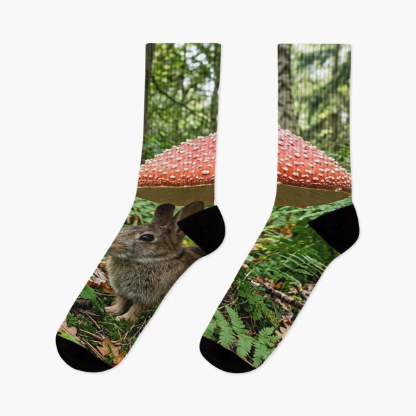 Item preview, A Realistic Rabbit Sheltered Under Giant Mushroom designed and sold by Solomon-Ent-144.