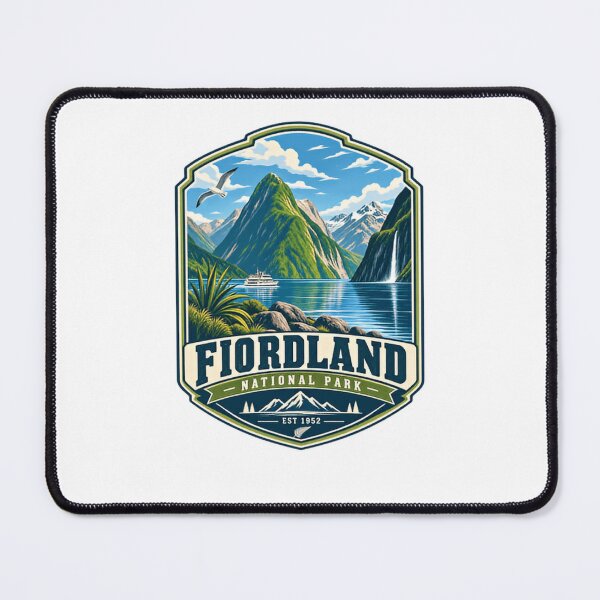 Item preview, Fiordland National Park Est 1952 New Zealand Travel Explorer Souvenir designed and sold by Star3NowForMe.