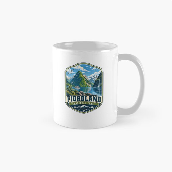 Item preview, Fiordland National Park Est 1952 New Zealand Travel Explorer Souvenir designed and sold by Star3NowForMe.