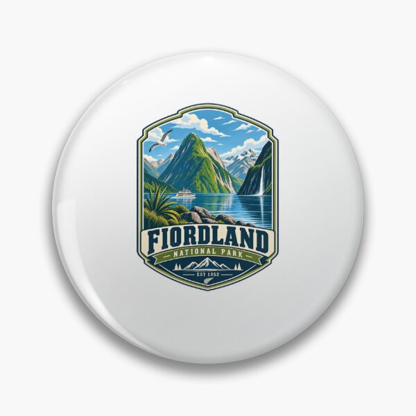 Item preview, Fiordland National Park Est 1952 New Zealand Travel Explorer Souvenir designed and sold by Star3NowForMe.