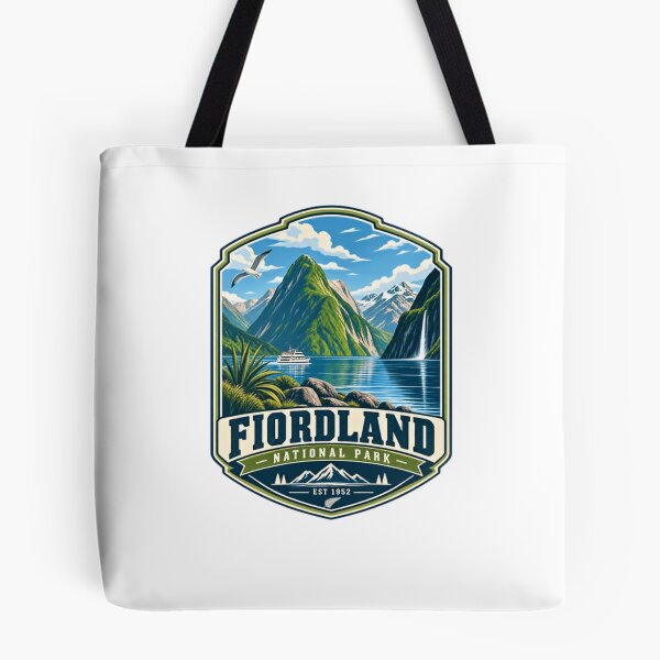 Item preview, Fiordland National Park Est 1952 New Zealand Travel Explorer Souvenir designed and sold by Star3NowForMe.