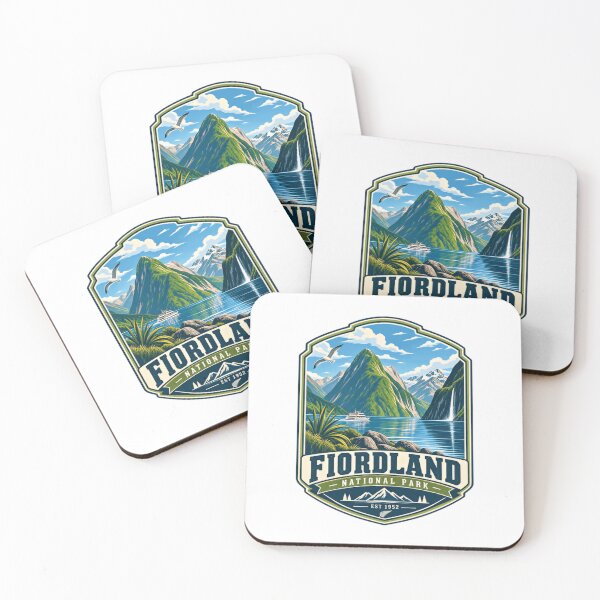 Item preview, Fiordland National Park Est 1952 New Zealand Travel Explorer Souvenir designed and sold by Star3NowForMe.
