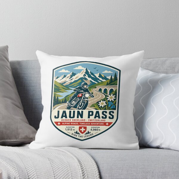 Item preview, Jaun Pass Berner Oberland Switzerland Motorcycle Rider Alpine Roads Timeless Adventure Ride The Legend designed and sold by Simsimah26Parks.