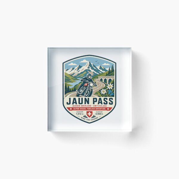 Item preview, Jaun Pass Berner Oberland Switzerland Motorcycle Rider Alpine Roads Timeless Adventure Ride The Legend designed and sold by Simsimah26Parks.
