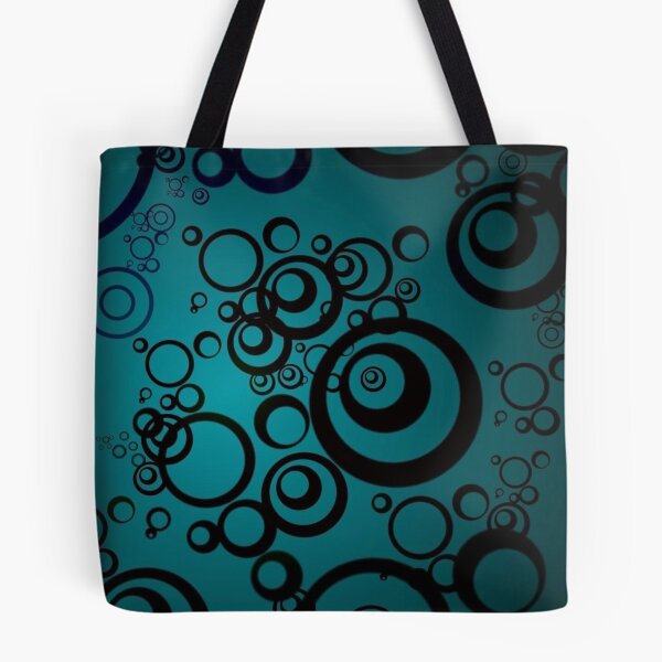 Item preview, Cyber Y2K Cyan Circles Pattern | Frutiger Metro & Dark Alt Graphic Aesthetic designed and sold by BrontesWhimsyStore.