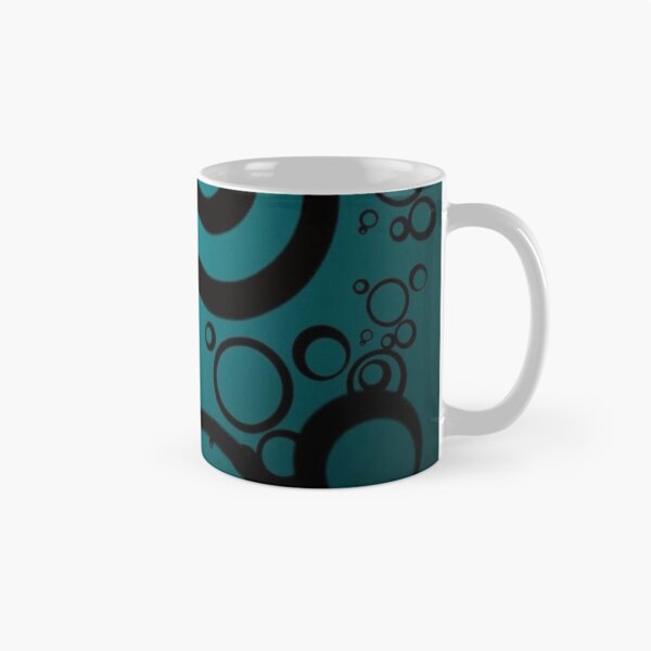 Item preview, Cyber Y2K Cyan Circles Pattern | Frutiger Metro & Dark Alt Graphic Aesthetic designed and sold by BrontesWhimsyStore.