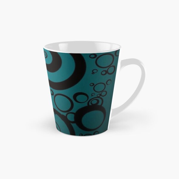 Item preview, Cyber Y2K Cyan Circles Pattern | Frutiger Metro & Dark Alt Graphic Aesthetic designed and sold by BrontesWhimsyStore.