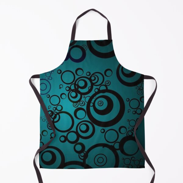 Item preview, Cyber Y2K Cyan Circles Pattern | Frutiger Metro & Dark Alt Graphic Aesthetic designed and sold by BrontesWhimsyStore.