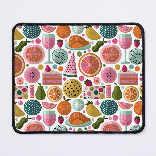 Item preview, Colorful Geometric Food and Dessert Pattern designed and sold by colorful-white.