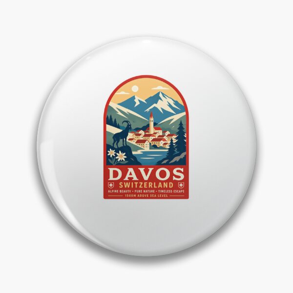 Item preview, Davos Switzerland Alpine Beauty Pure Nature Timeless Escape 1560m Above Sea Level Travel Vacation Souvenir designed and sold by Star3NowForMe.
