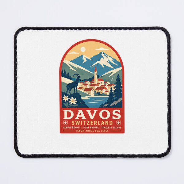 Item preview, Davos Switzerland Alpine Beauty Pure Nature Timeless Escape 1560m Above Sea Level Travel Vacation Souvenir designed and sold by Star3NowForMe.