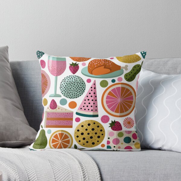 Item preview, Colorful Geometric Food and Dessert Pattern designed and sold by colorful-white.
