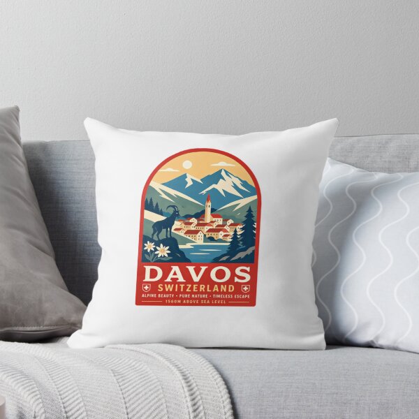 Item preview, Davos Switzerland Alpine Beauty Pure Nature Timeless Escape 1560m Above Sea Level Travel Vacation Souvenir designed and sold by Star3NowForMe.