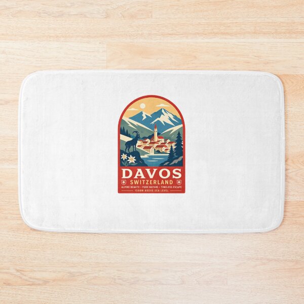 Item preview, Davos Switzerland Alpine Beauty Pure Nature Timeless Escape 1560m Above Sea Level Travel Vacation Souvenir designed and sold by Star3NowForMe.