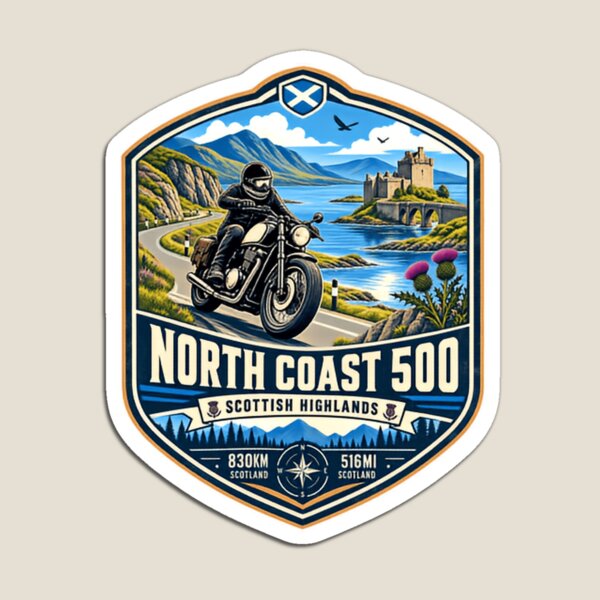 Item preview, North Coast 500 Scottish Highlands Motorcycling Road Trip Scotland Travel designed and sold by Simsimah26Parks.