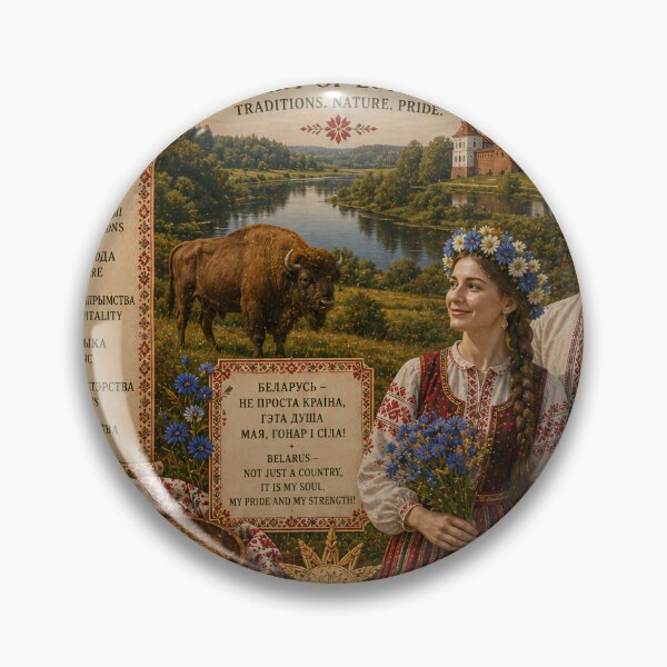 Item preview, Belarus Travel Poster | Mir Castle Bison Forest & European Heritage designed and sold by alexcorporation.