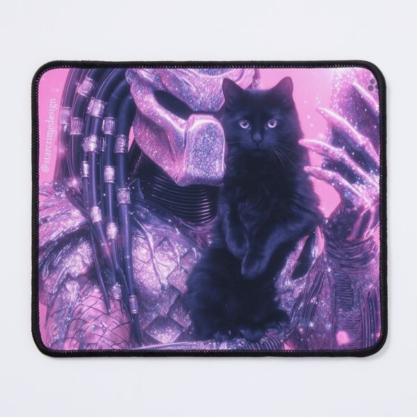 Item preview, Glitter Predator Selfie with Black Cat designed and sold by Bathu Designs.