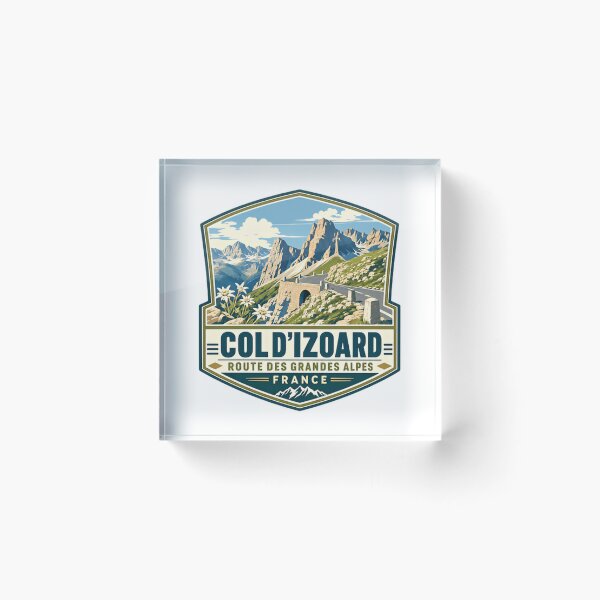 Item preview, Col D'Izoard Route Des Grandes Alpes France Cycling Mountain Pass Traveler designed and sold by Simsimah26Parks.