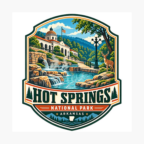 Item preview, Hot Springs National Park Arkansas Travel Destination Visitor designed and sold by Star3NowForMe.