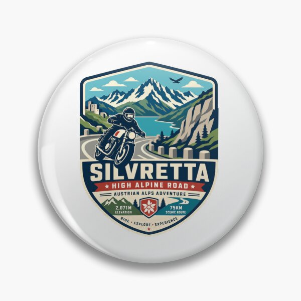 Item preview, Silvretta High Alpine Road Austrian Alps Adventure Ride Explore Experience Motorcyclist Traveler designed and sold by Simsimah26Parks.