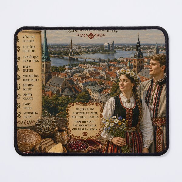 Item preview, Latvia Travel Poster | Riga Skyline Turaida Castle & Baltic Coast designed and sold by alexcorporation.