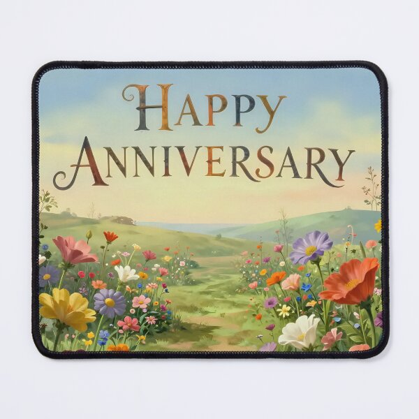 Item preview, Happy Anniversary – Romantic Spring Garden Love designed and sold by Nomad-Maynard.