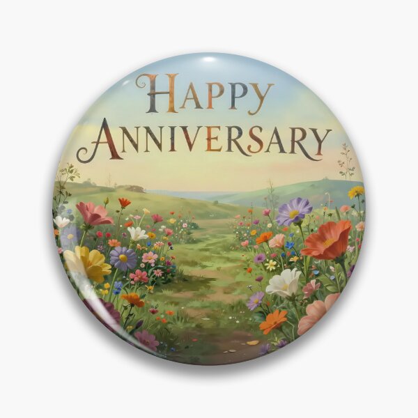 Item preview, Happy Anniversary – Romantic Spring Garden Love designed and sold by Nomad-Maynard.